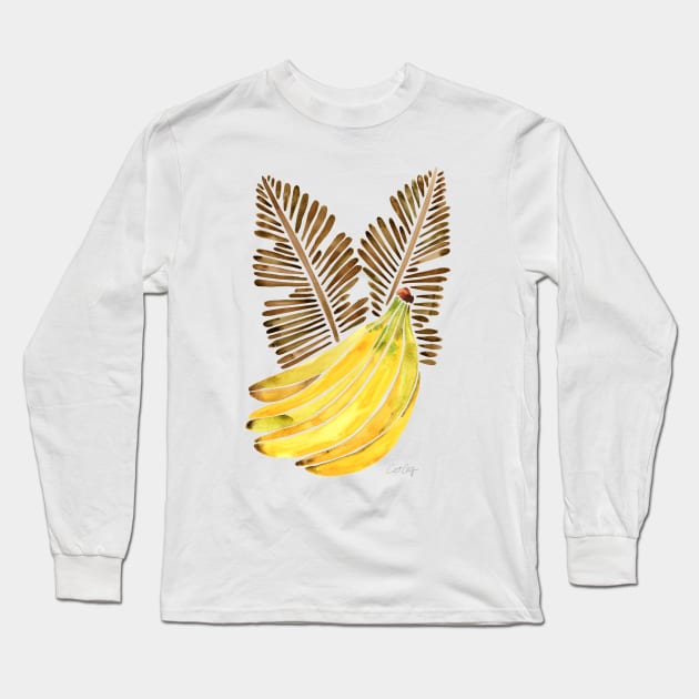 Brown Bananas Long Sleeve T-Shirt by CatCoq